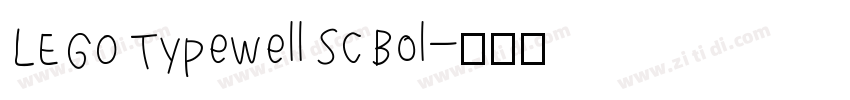 LEGO Typewell SC Bol字体转换
